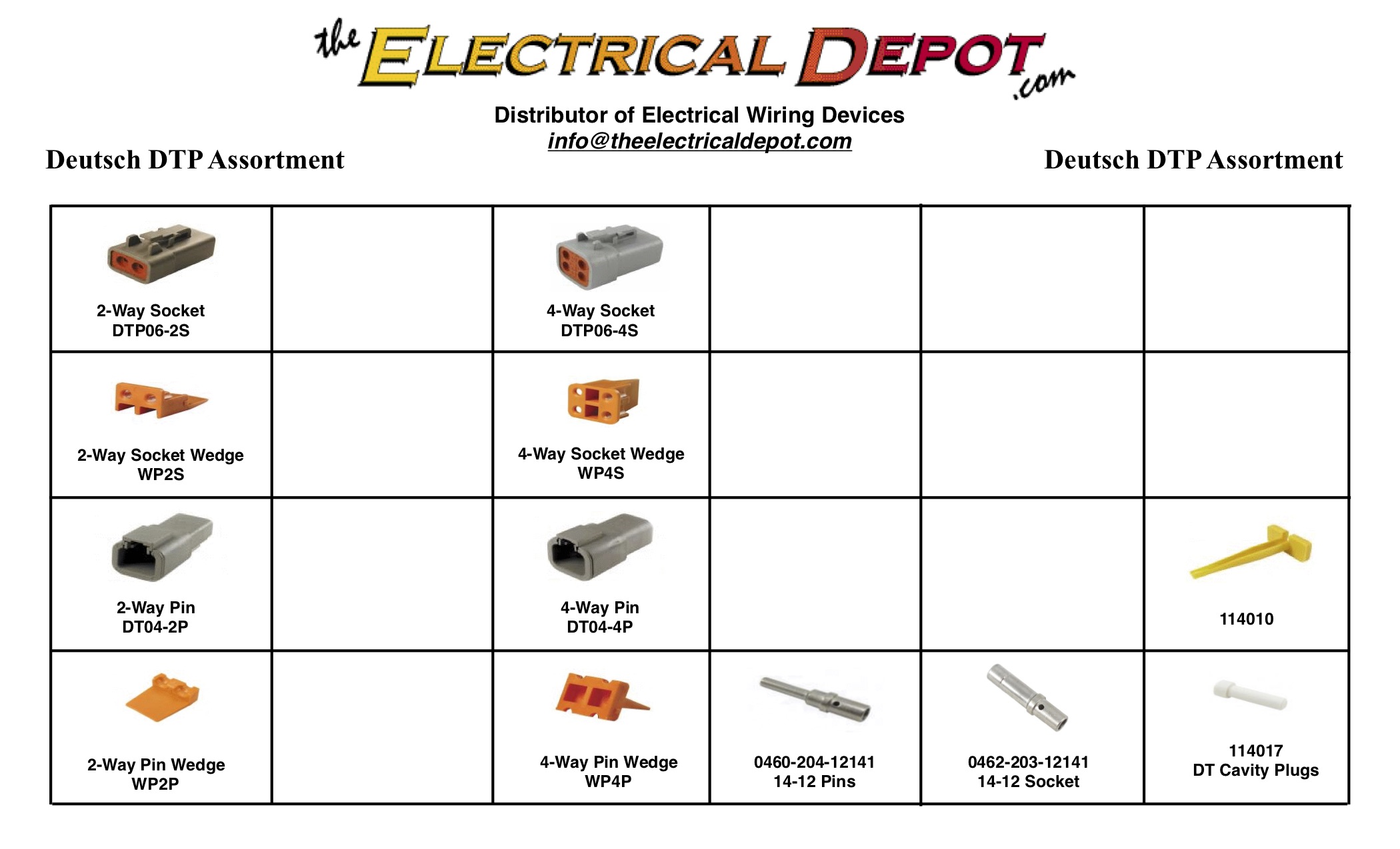 Deutsch DTP Kit Assortment - Click Image to Close